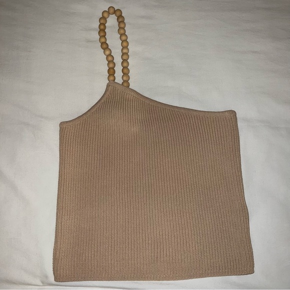 Zara Asymmetric Beaded Knit Top - Picture 4 of 9